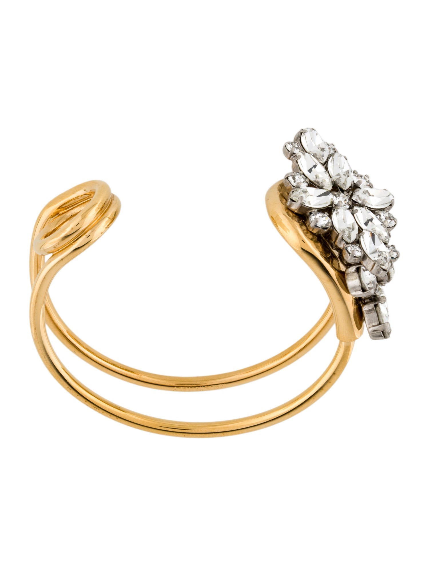 Burberry Crystal Daisy Pin Cuff Bracelet